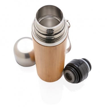 Logotrade promotional product image of: Bamboo vacuum travel flask